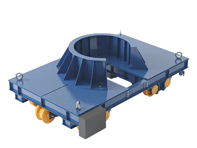 Рельсовая передаточная приводная электрическая тележка изображение